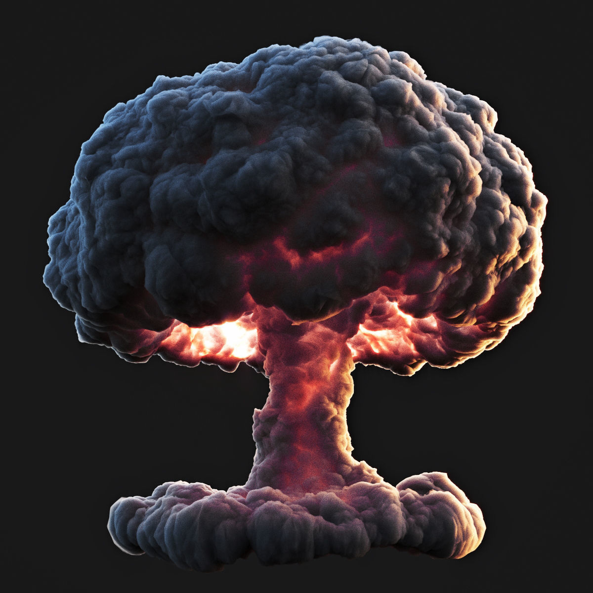 Nuclear Explosion 3D model | CGTrader