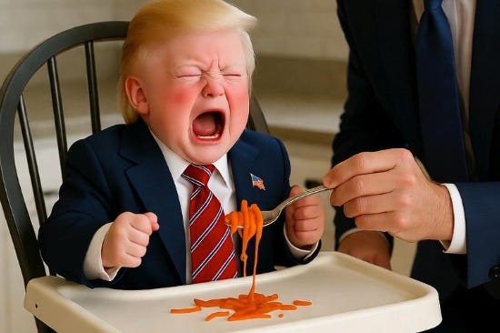 Following a string of Democratic wins, California Gov. Gavin Newsom mocked Donald Trump on Wednesday, posting a series of AI-generated images showing the president as a crying baby