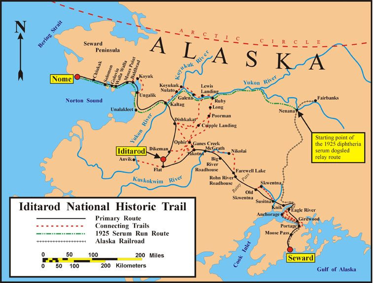 A map of alaska with a trail

AI-generated content may be incorrect.