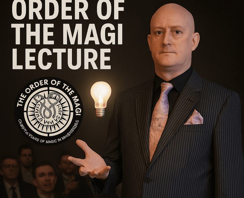 Free Magic Tricks & Mentalism Mind Reading Lecture Download Video Package from Manchester Magic Club for Magician's "Order of the Magi's" Newly Elected Entertainment's & Pro Officer