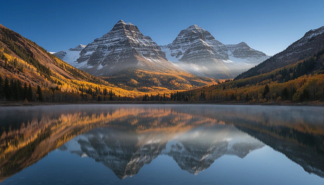 Maroon Bells mountains in Colorado