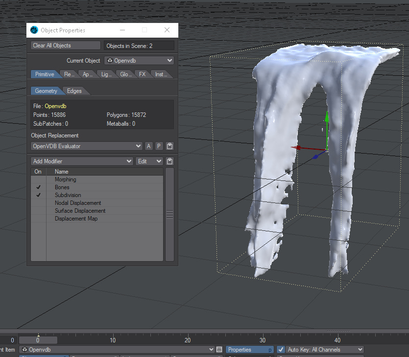 The alembic cache as openvdb sdf.