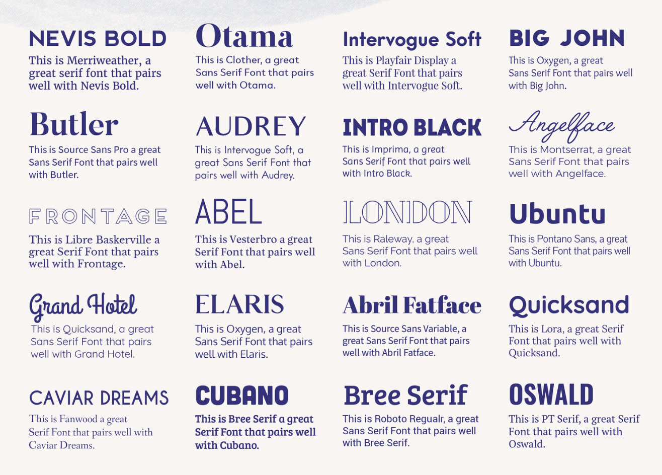 20 Free Font Pairings (and how they pertain to your brand) — . 20 Free Font Pairings (and how they pertain to your brand) — .
