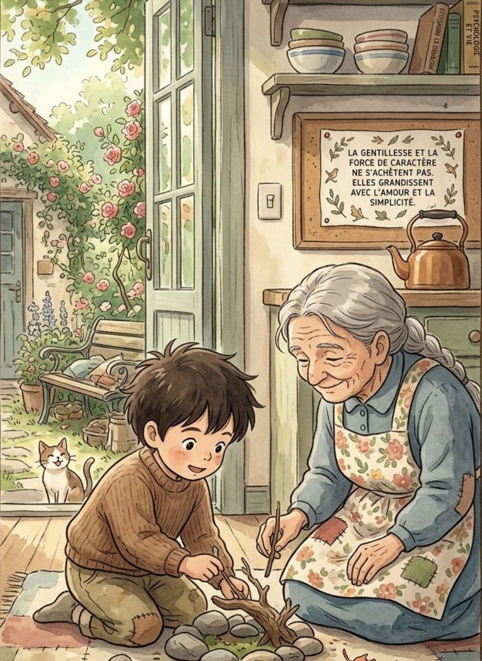 Pour qu’un enfant devienne un adulte apprécié pour sa gentillesse et sa force de caractère, la psychologie du développement montre qu’il n’a besoin ni de méthodes d’éducation complexes ni de jouets coûteux. Sa construction repose avant tout sur 5 expériences quotidiennes essentielles : l’observation de l’empathie chez ses parents, un environnement exempt de dénigrement, l’apprentissage de la résolution autonome des conflits, une discipline basée sur l’explication des règles et un encouragement ciblé sur ses efforts. C’est l’imitation des petits gestes de gentillesse observés chez ses figures d’attachement qui forge véritablement l’intelligence émotionnelle et la sociabilité de l’enfant. Pour qu’un enfant devienne un adulte apprécié pour sa gentillesse et sa force de caractère, la psychologie du développement montre qu’il n’a besoin ni de méthodes d’éducation complexes ni de jouets coûteux. Sa construction repose avant tout sur 5 expériences quotidiennes essentielles : l’observation de l’empathie chez ses parents, un environnement exempt de dénigrement, l’apprentissage de la résolution autonome des conflits, une discipline basée sur l’explication des règles et un encouragement ciblé sur ses efforts. C’est l’imitation des petits gestes de gentillesse observés chez ses figures d’attachement qui forge véritablement l’intelligence émotionnelle et la sociabilité de l’enfant.