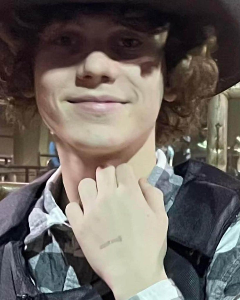 Denim Bradshaw , a 14-year-old boy who died after being thrown off a bull