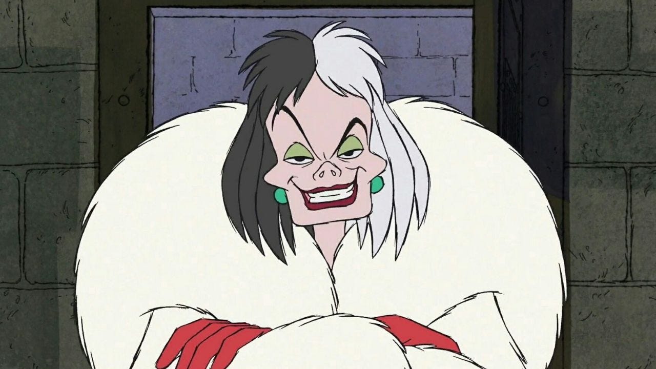 5 curiosidades sobre Cruella De Vil que você precisa saber antes de  assistir live-action vencedor do Oscar - Recreio