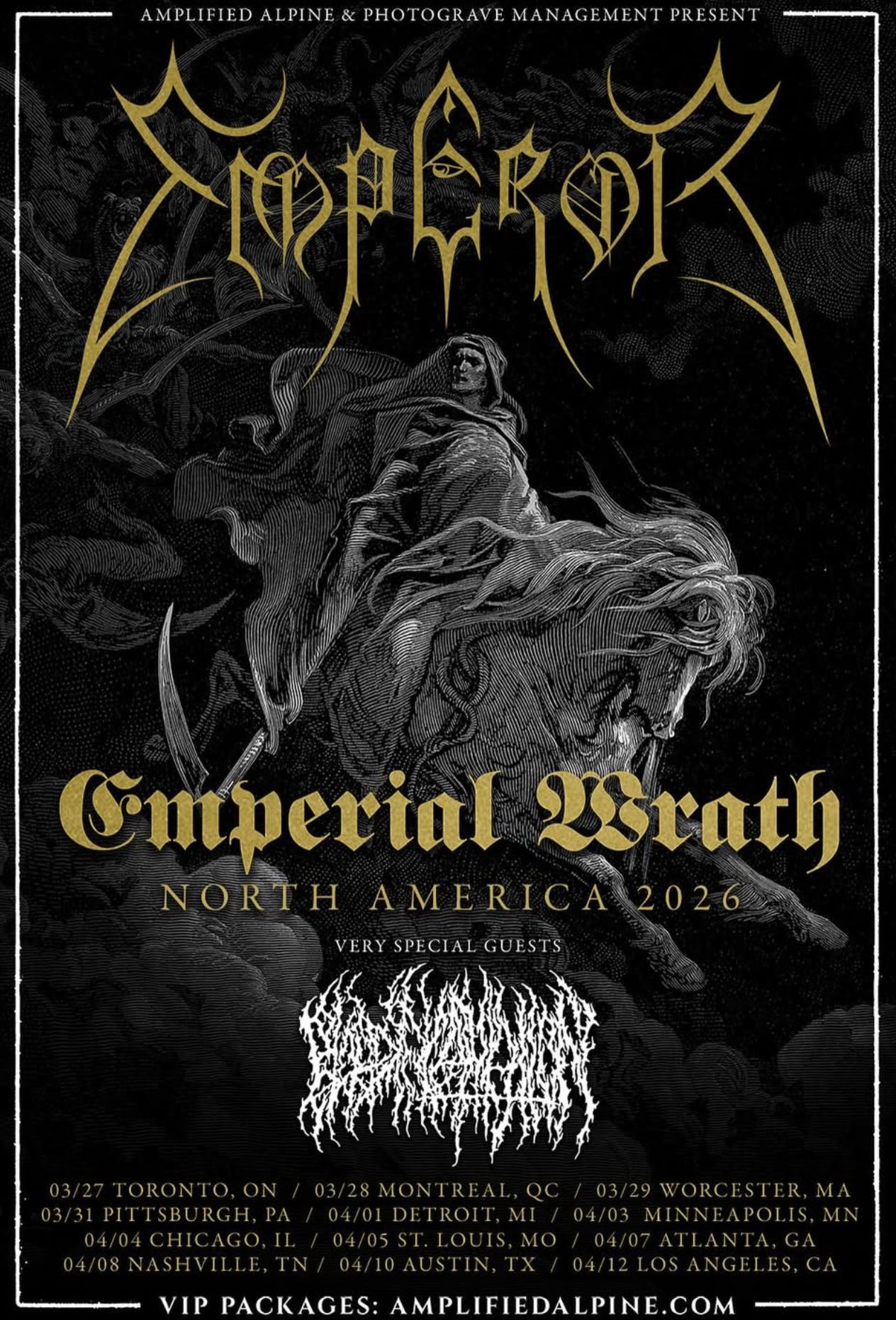Emperor Imperial Wrath North America Tour 2026