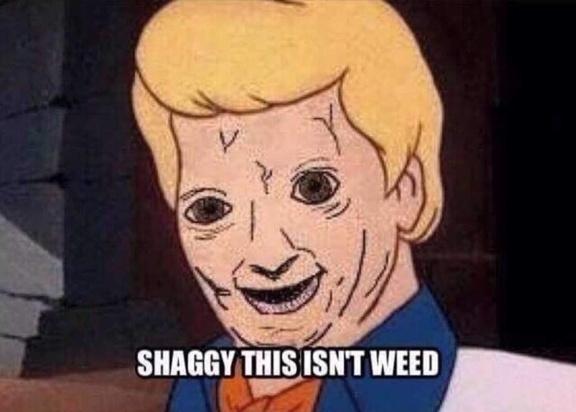 ‘Shaggy this isn’t weed’ meme