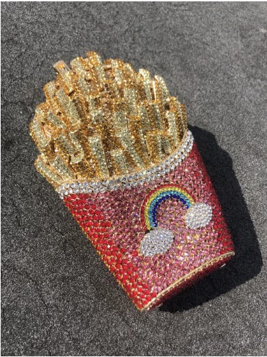 Rainbow Fries Crystal Clutch Rainbow Fries Crystal Clutch
