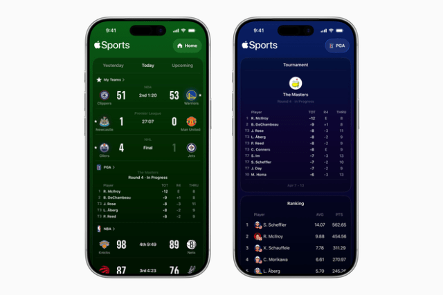 Today, the Apple Sports app for iPhone adds golf to its growing list of supported sports.
