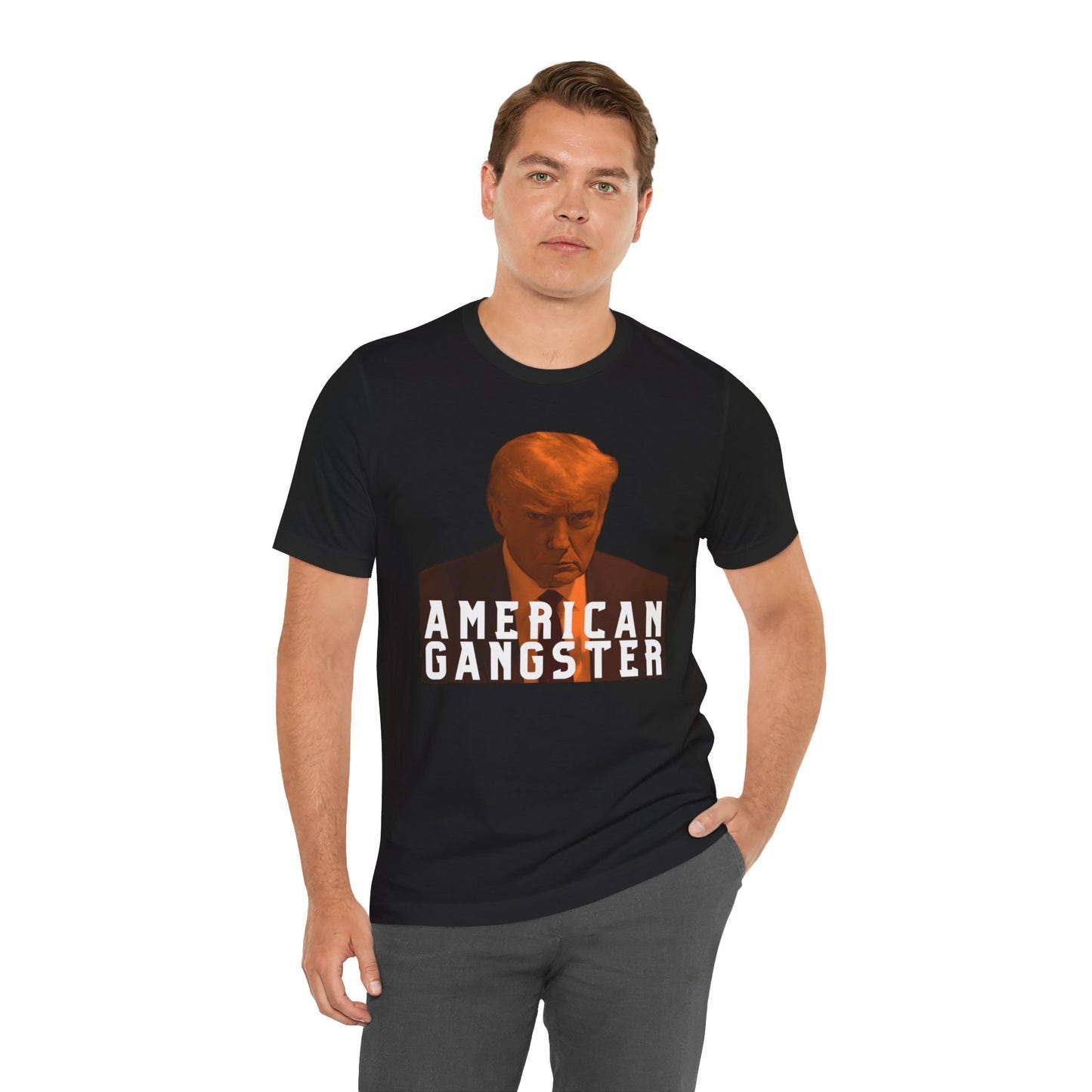 LIMITED EDITION: Donald Trump American Gangster Unisex Jersey Short Sleeve Tee