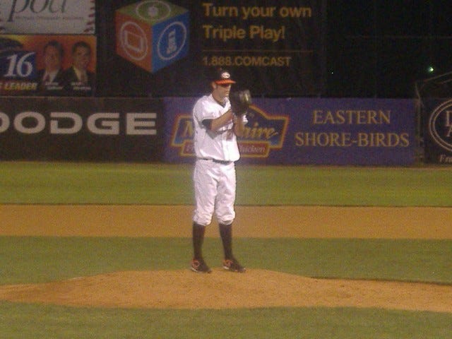 T.R. Keating has become a long-relief fixture for the Shorebirds as he was in this game against Hickory on July 2nd. T.R. Keating has become a long-relief fixture for the Shorebirds as he was in this game against Hickory on July 2nd.
