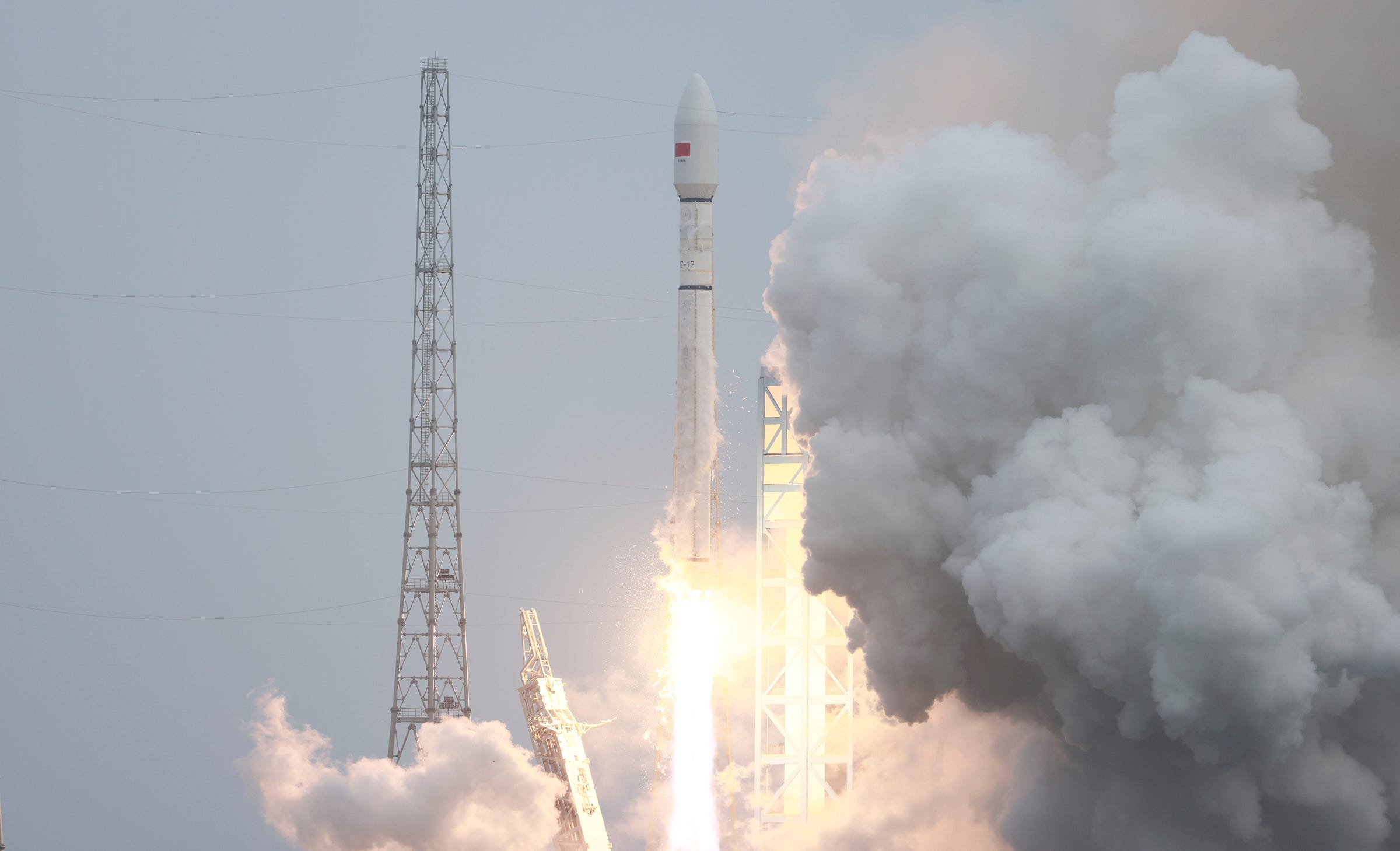 The Long March 12 Y2 vehicle lifting off from the Wenchang Commercial Space Launch Site. The Long March 12 Y2 vehicle lifting off from the Wenchang Commercial Space Launch Site.