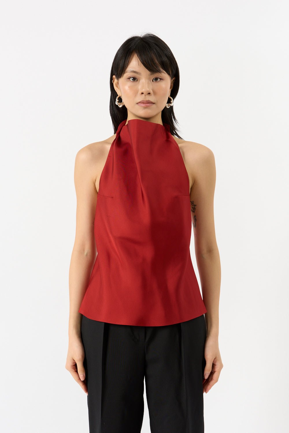 Róhe Halter Top with Open Back - Bessette