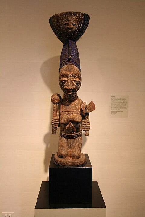 Statue of the Goddess Oshun. Statue of the Goddess Oshun.