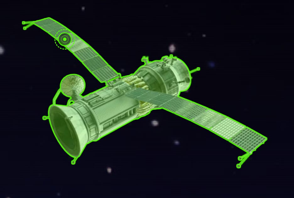 A green satellite in space
AI-generated content may be incorrect. A green satellite in space
AI-generated content may be incorrect.
