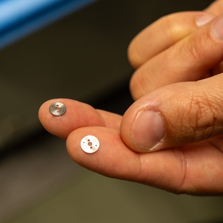 nomos glashutte manufacturing tour gears