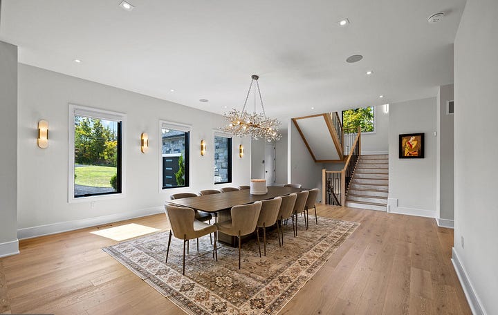Foyer and dining room