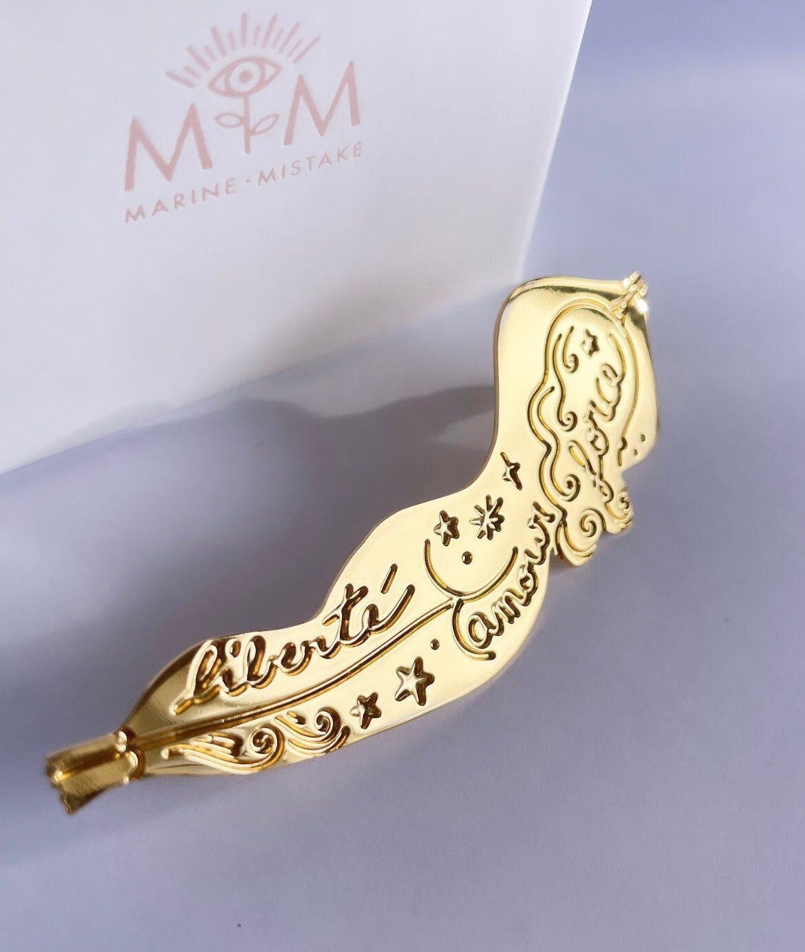 Pin' s bijou Déesse coté pile Collaboration Adolie Day x Marine Mistake -  Etsy France