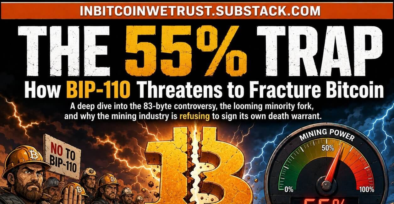 The 55% Trap: How BIP-110 Threatens to Fracture Bitcoin.
