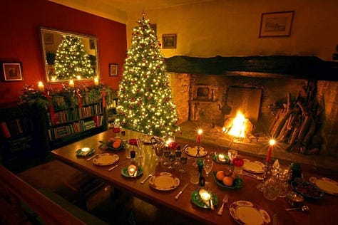 Combe Head House in Somerset and photos of the fire and the dining room