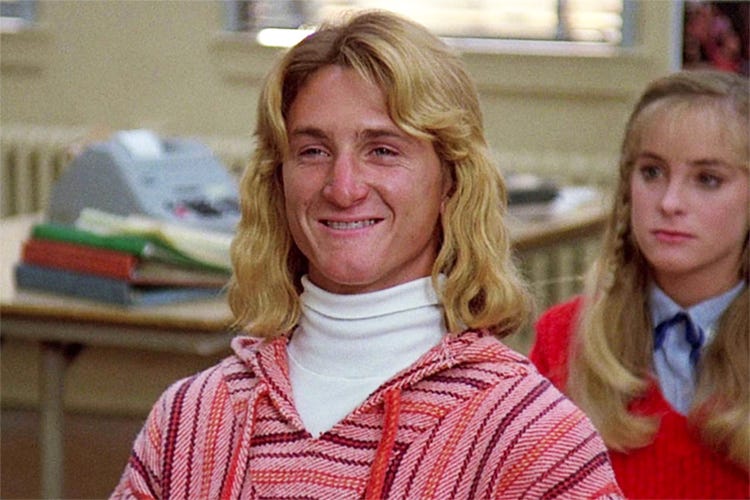 Jeff Spicoli: the stereotypical stoned surfer dude in 'Fast Times at Ridgemont High'