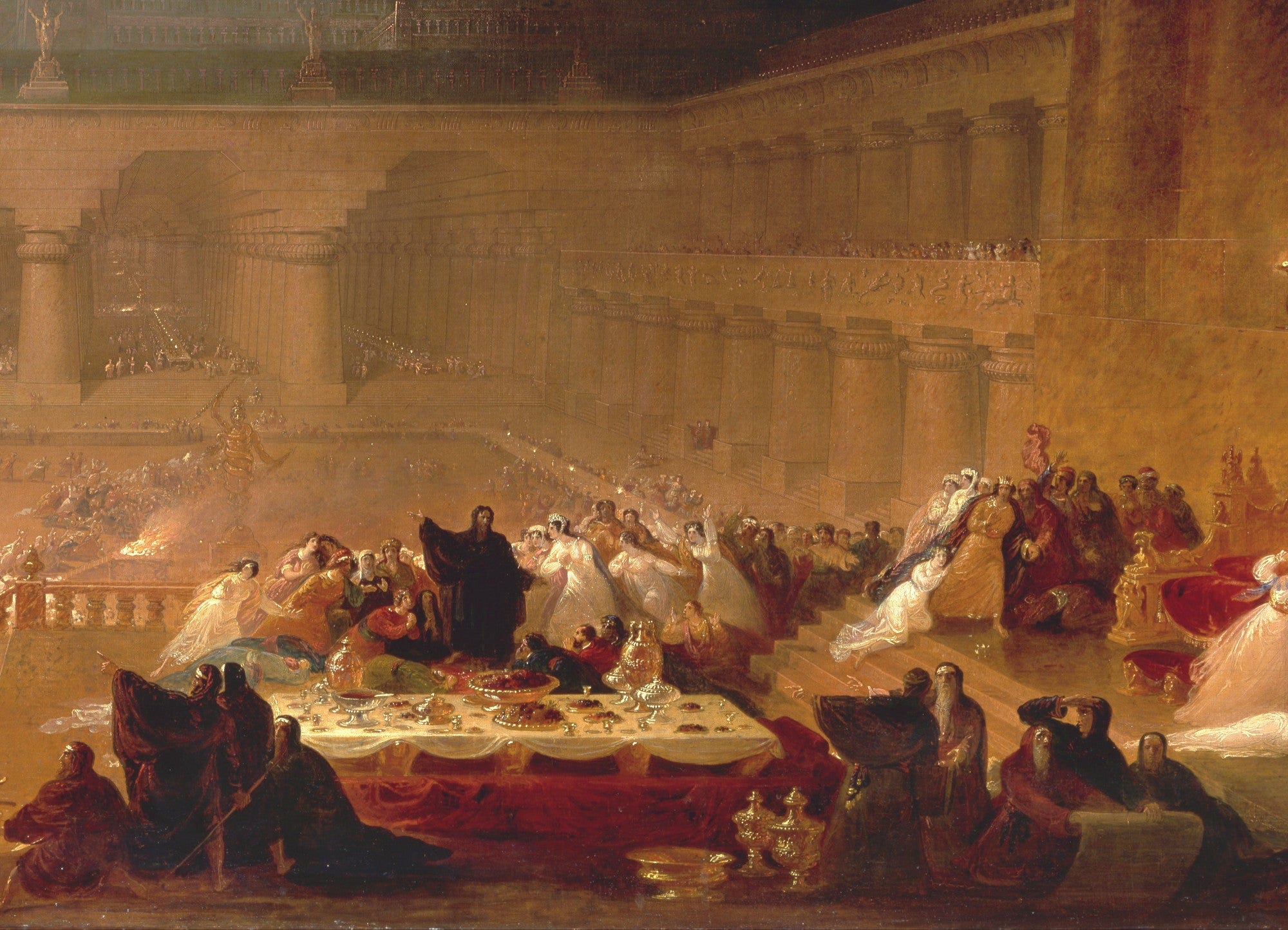 John Martin Fine Art Print: Belshazzar's Feast – GalleryThane