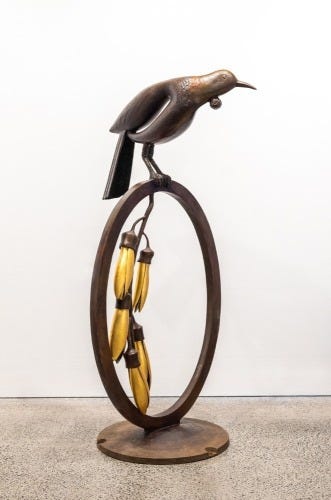 PAUL DIBBLE Bouquet of Bird and Flowers