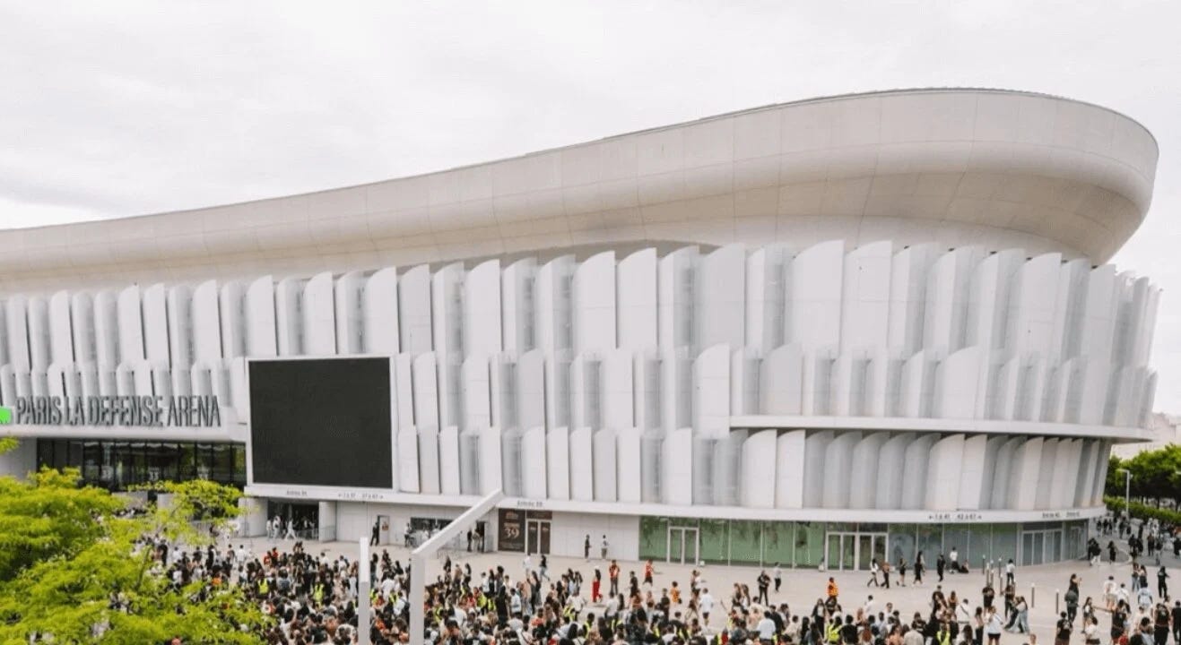 Live Nation also announced the acquisition of Paris La Défense Arena, France. Story by Vinyl Culture.