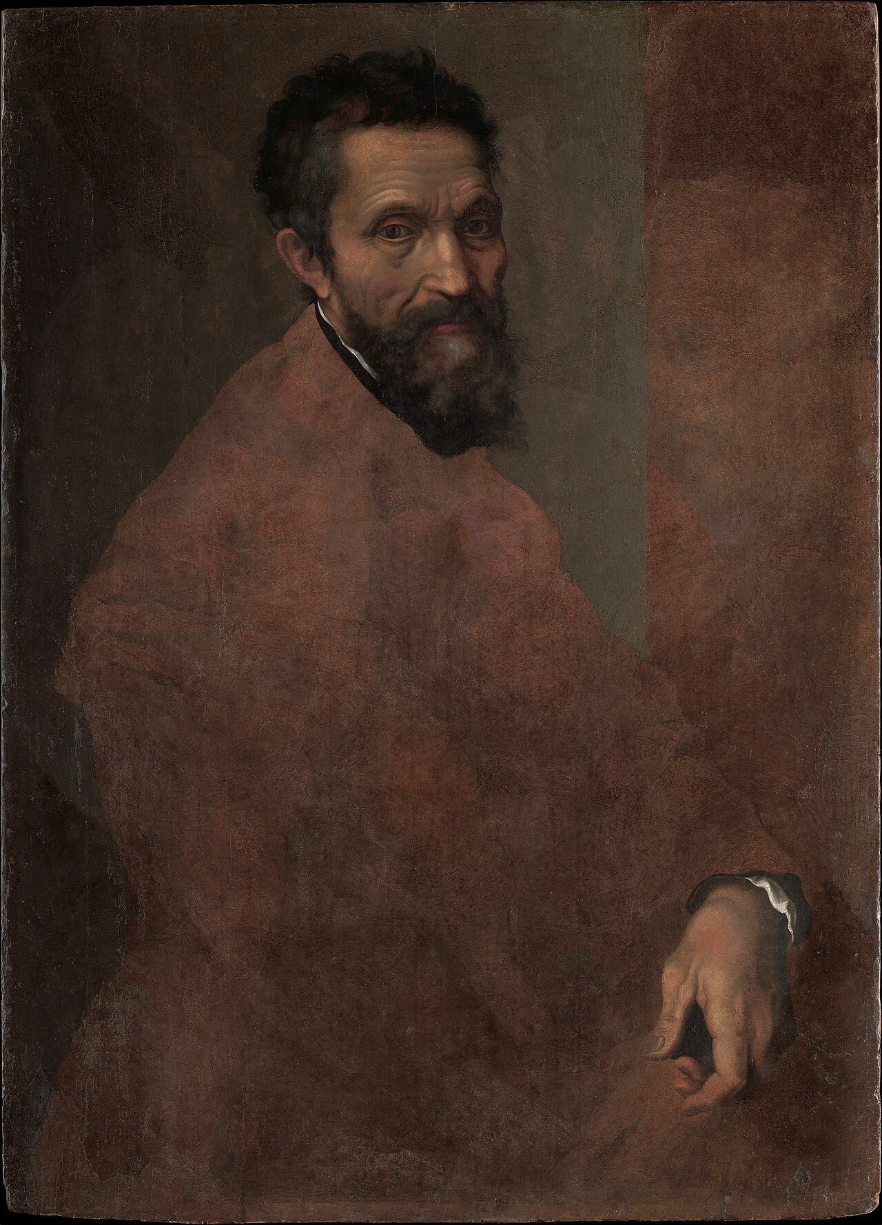 Portrait of Michelangelo Buonarroti, Renaissance sculptor and painter Portrait of Michelangelo Buonarroti, Renaissance sculptor and painter