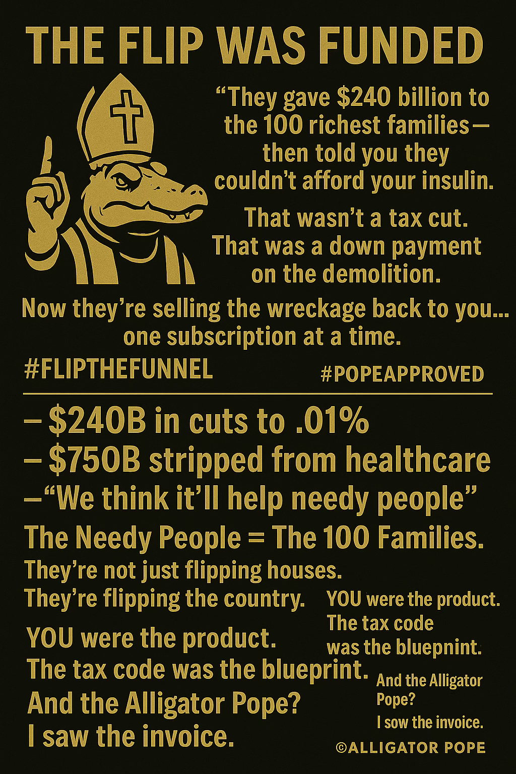They take your fracture, turn it into a show, and call it leadership. But the rope was already fraying — and the moat is still you.