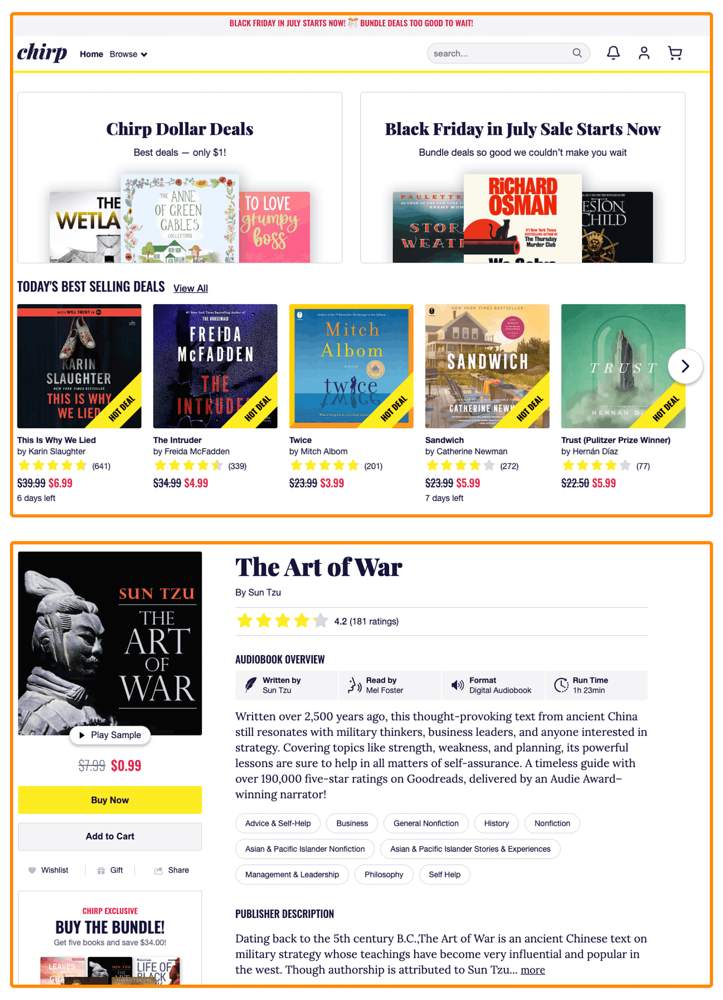 Chirp Books (website) Chirp Books (website)