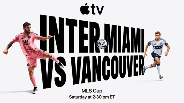 This Saturday, the MLS Cup streams free on Apple TV in over 100 countries and regions.