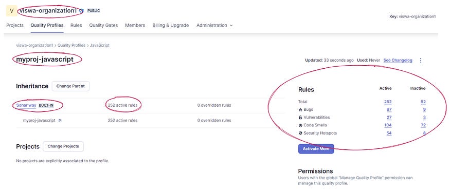New Quality Profile overview New Quality Profile overview