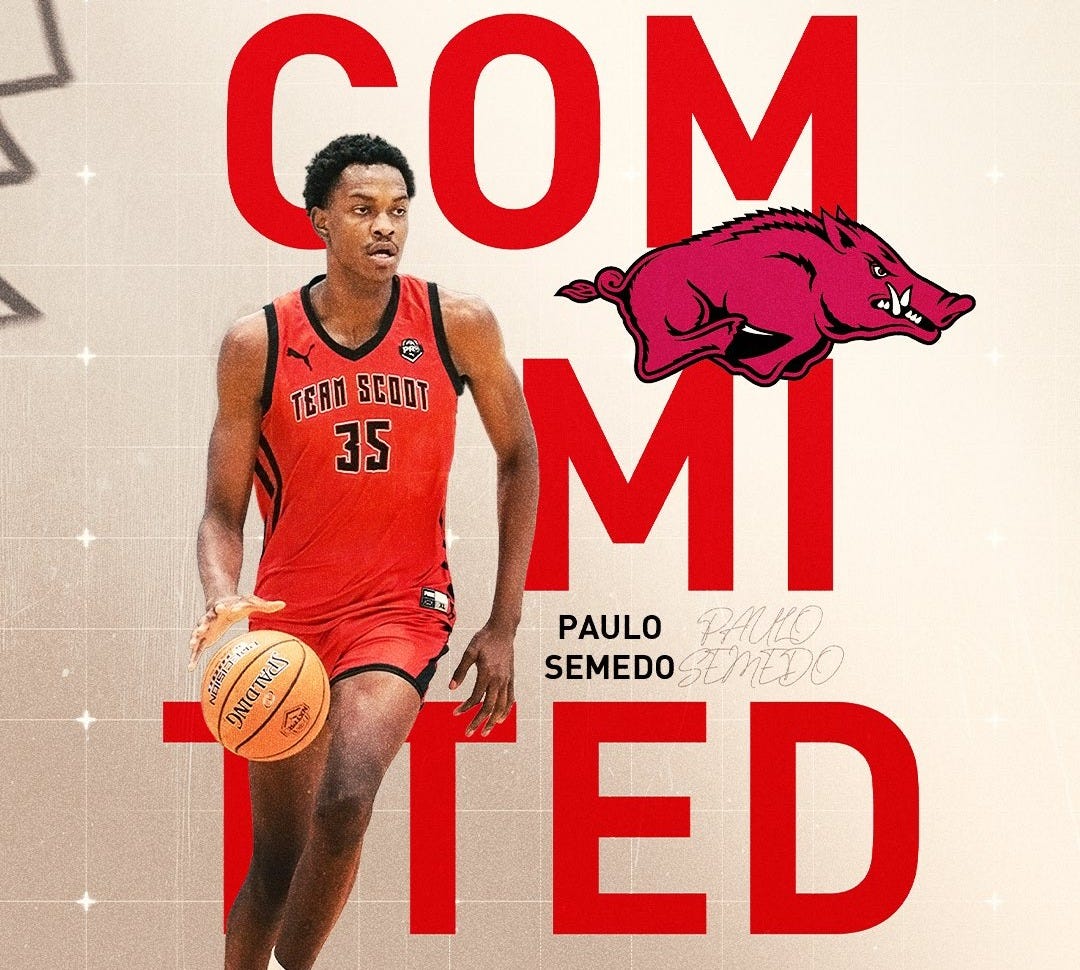 PRO16/NXTPRO League on X: "Congratulations to Paulo Semedo on his  commitment to The University of Arkansas as part of the 2025 class! 🐗  #pro16 | @PUMAHoops https://t.co/pWw7RrfXK8" / X