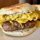 A Breakfast Sandwich Made of Local Ingredients