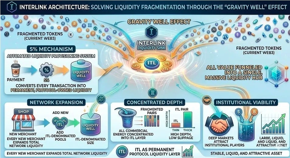 Liquidity doesn’t scatter anymore. It converges — and forms gravity.