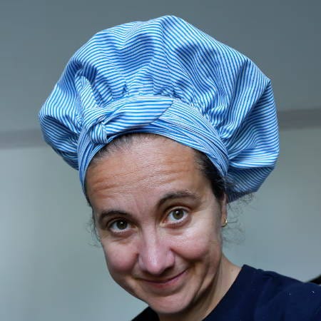 women wearing a blue bonnet women wearing a blue bonnet