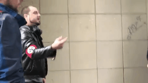 A Nazi getting knocked the fuck out A Nazi getting knocked the fuck out