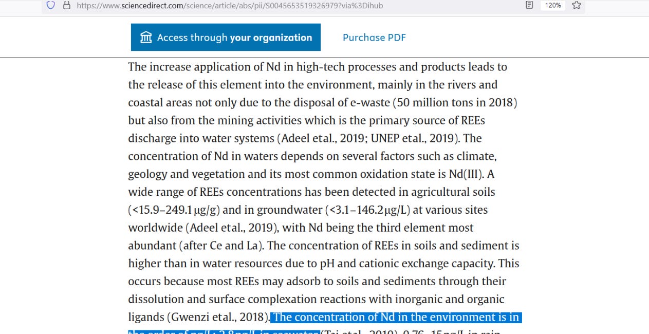 Neodymium was a "Choice"