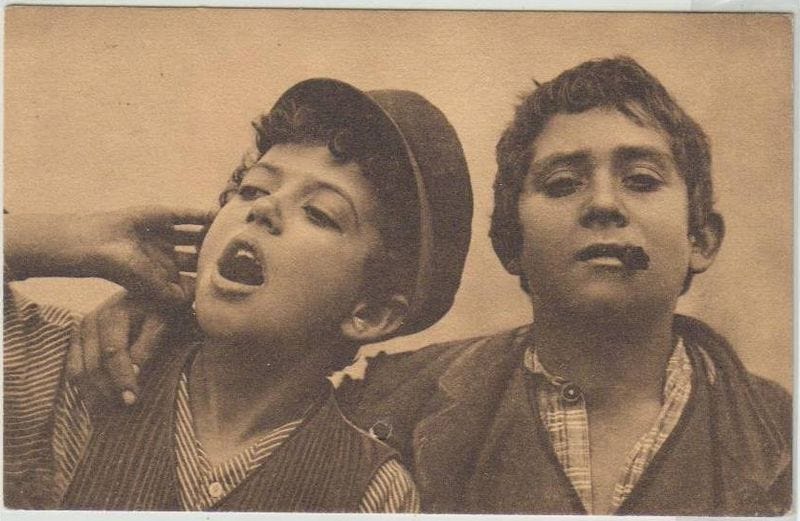 Street children in Naples, 1913; old postcard. Vintage Italy | Napoli ...