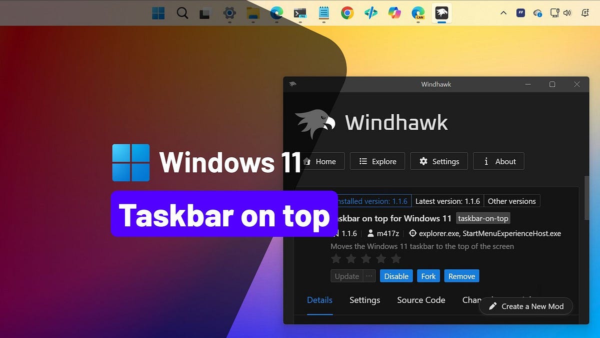 🚨 Windows 11 26H2 MORE features, Taskbar at top, and more