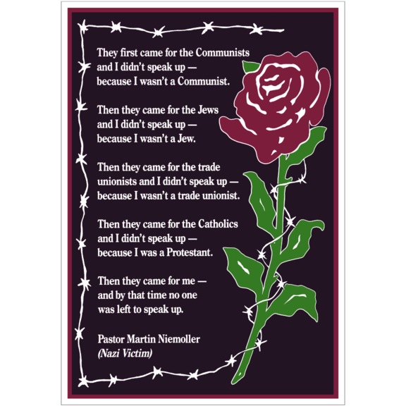 Niemoller Poster GONE