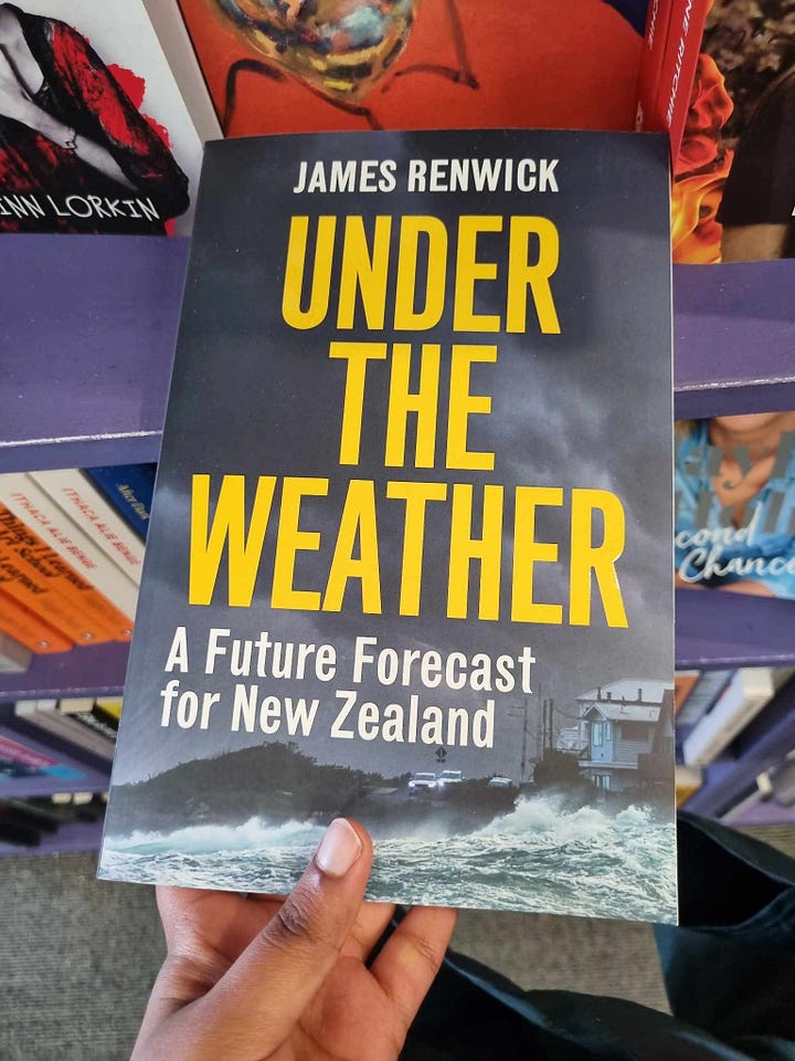 Photo of book cover, and a page in the book mentioning Climate Club among a list of climate resources.