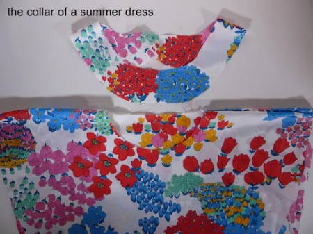 Attaching Collar to Summer Dress Attaching Collar to Summer Dress