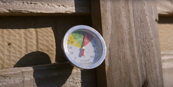 A compost thermometer A compost thermometer