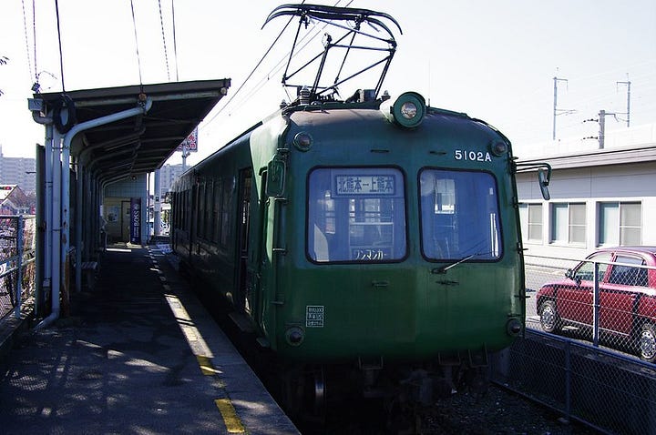 Three trains from various eras.