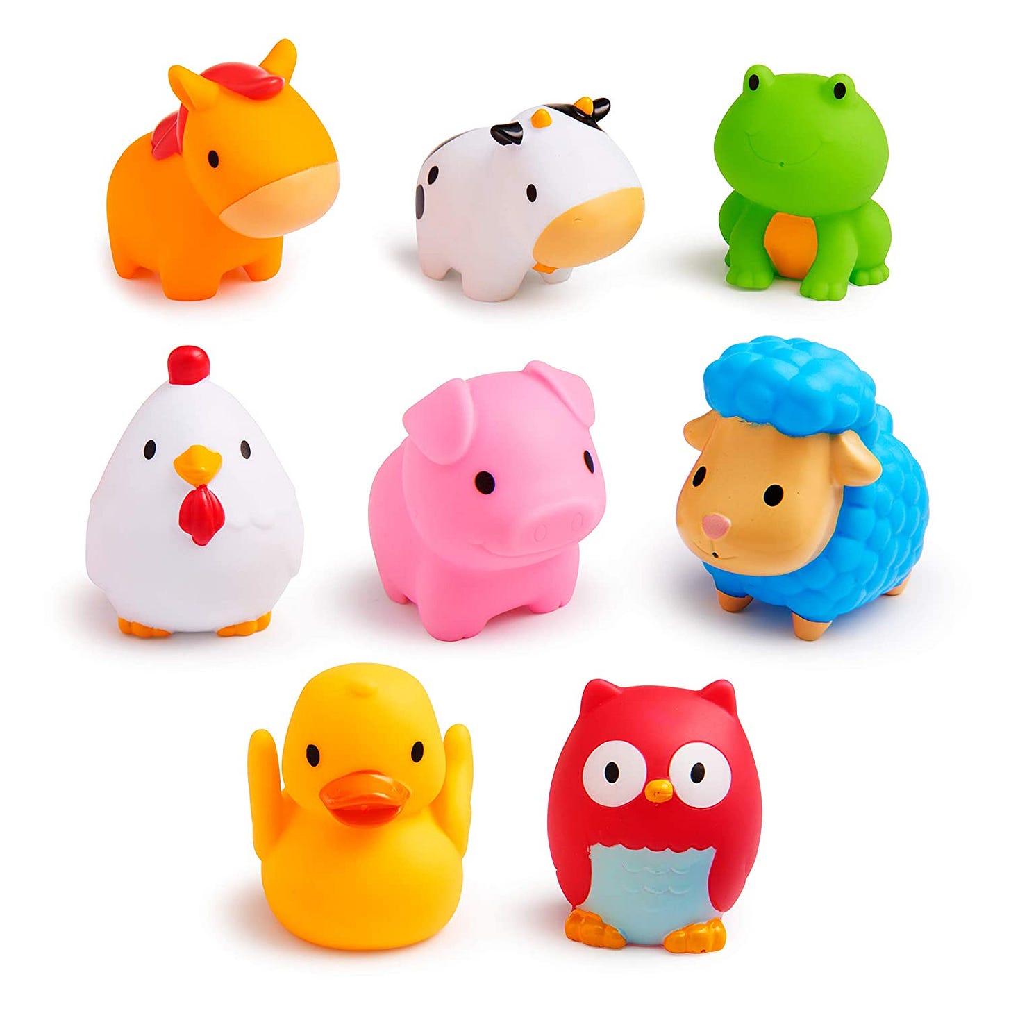 Amazon.com : Munchkin Squirtin Bath Toy, Barnyard Friends : Baby