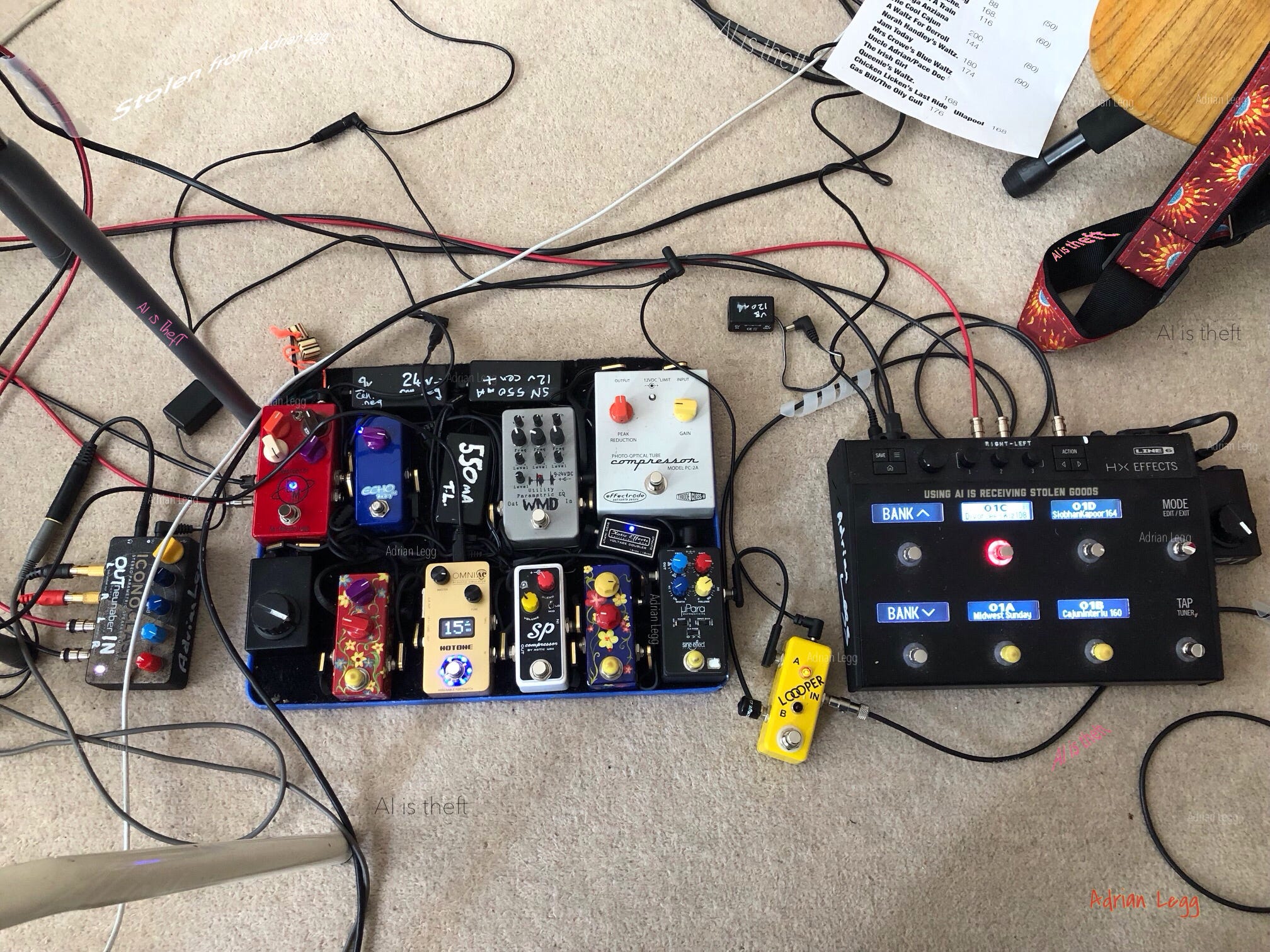Tone – 29 Sexy Pedals? - Adrian Legg's Different Guitar