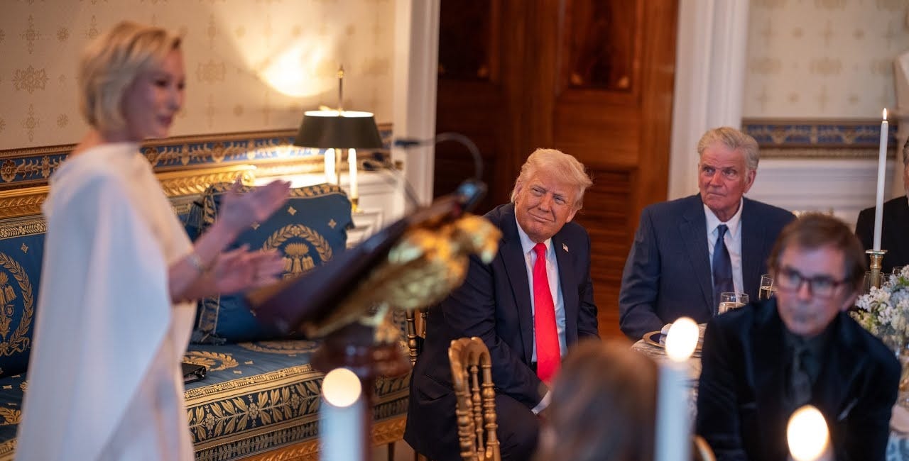 A so-called worship service at the White House